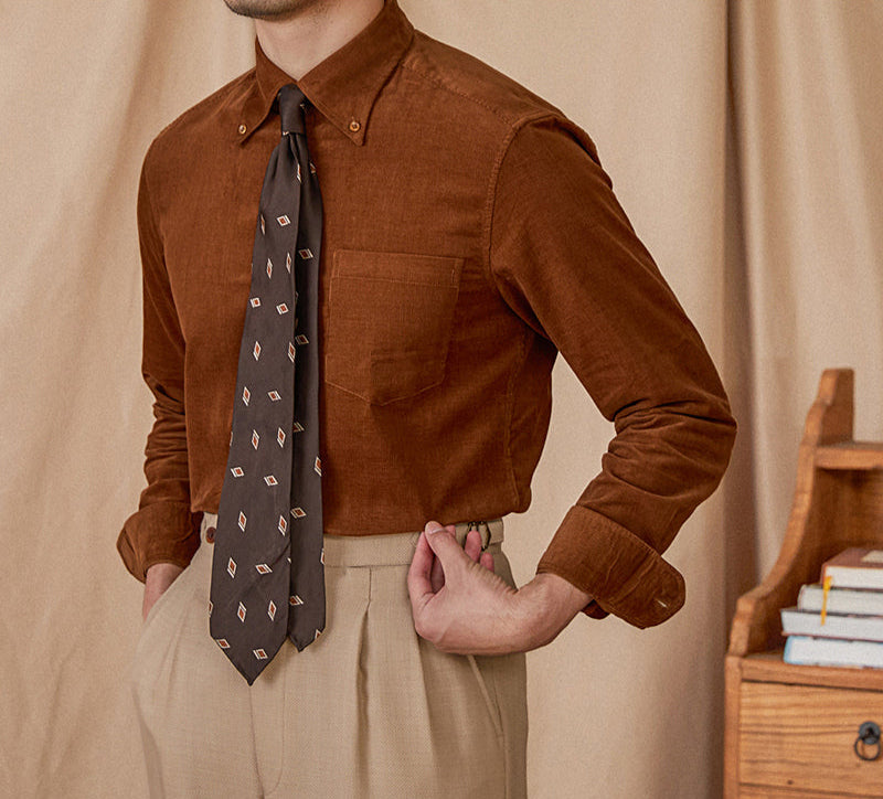 Cambridge puuvillakorduroy pitkähihainen paita