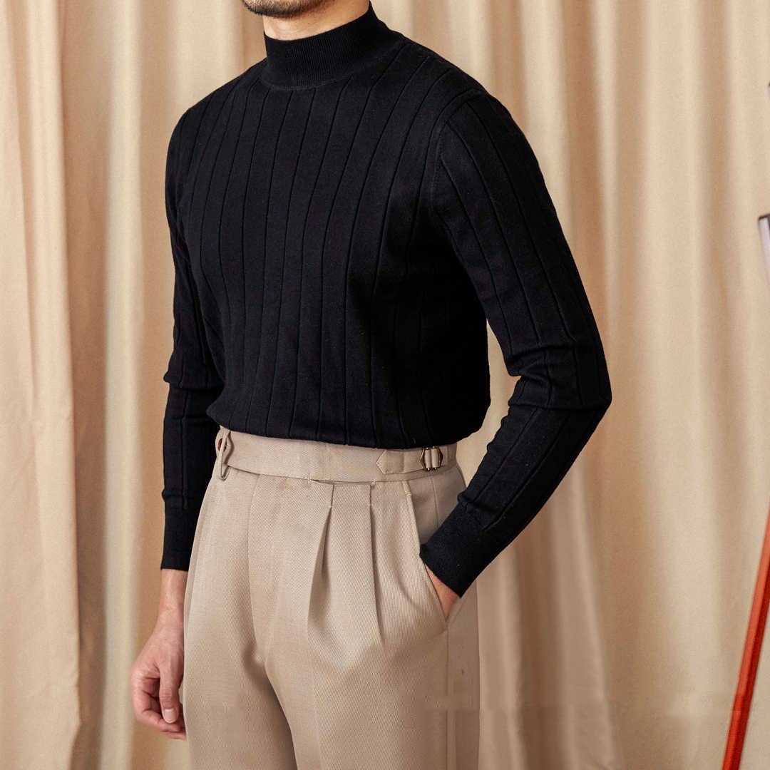 Rooma Laskostettu Villa Silkki Sekoite Pitkähihainen Pusero