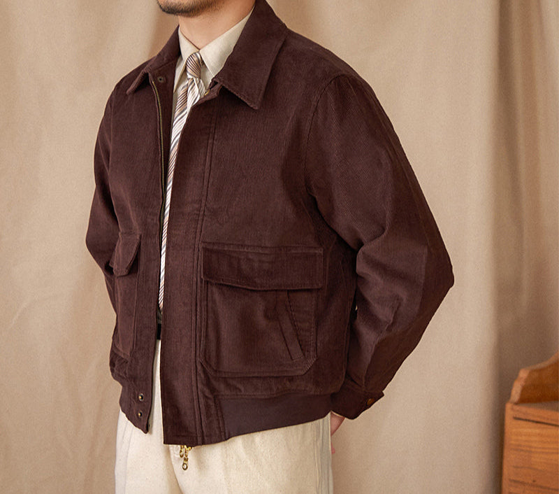 Pariisi Corduroy Puuvillatakki