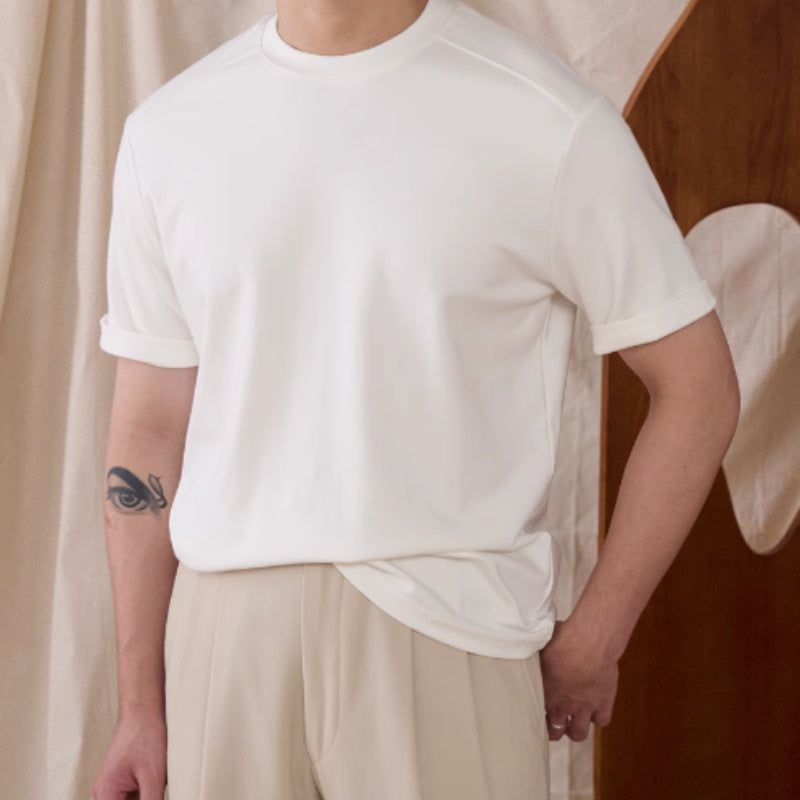 Peruspuuvillasekoite pehmeä t-paita