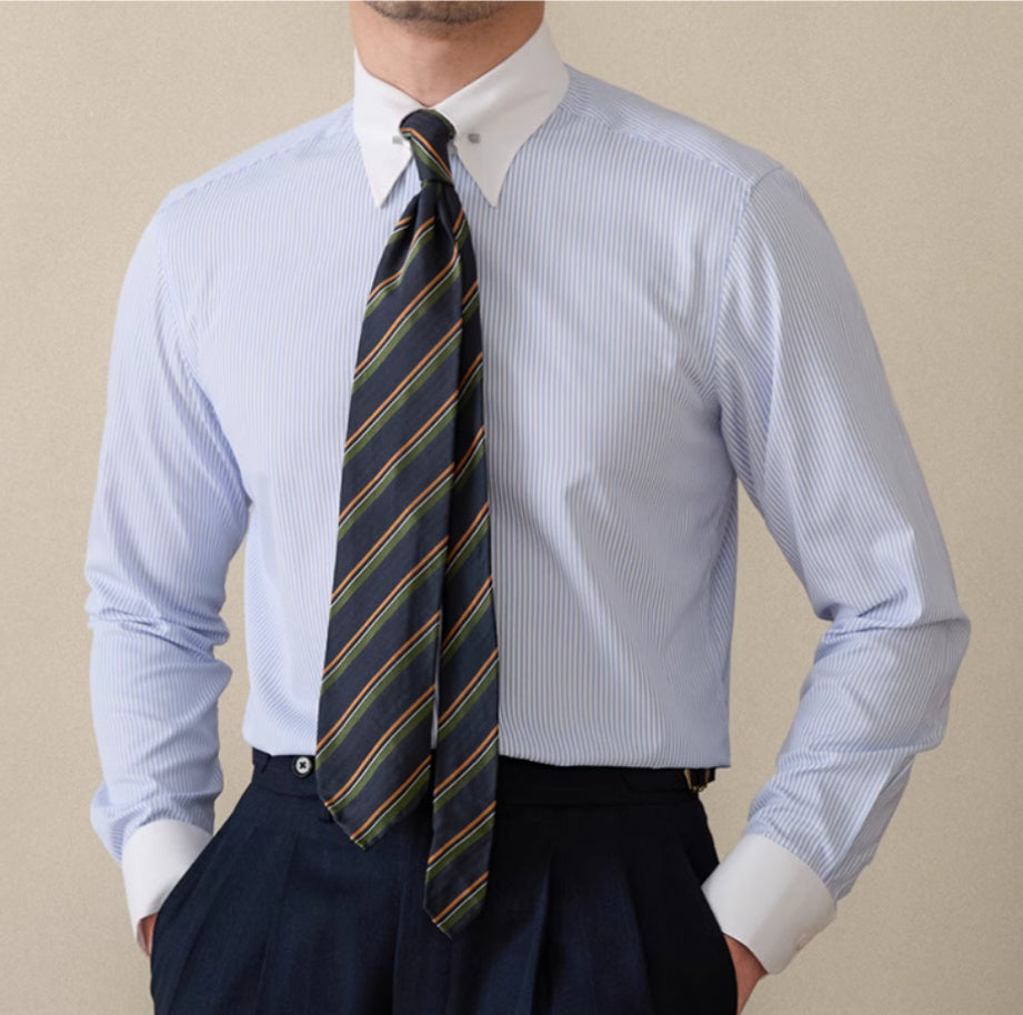 Ned Non-Iron Raidallinen Pitkähihainen Paita