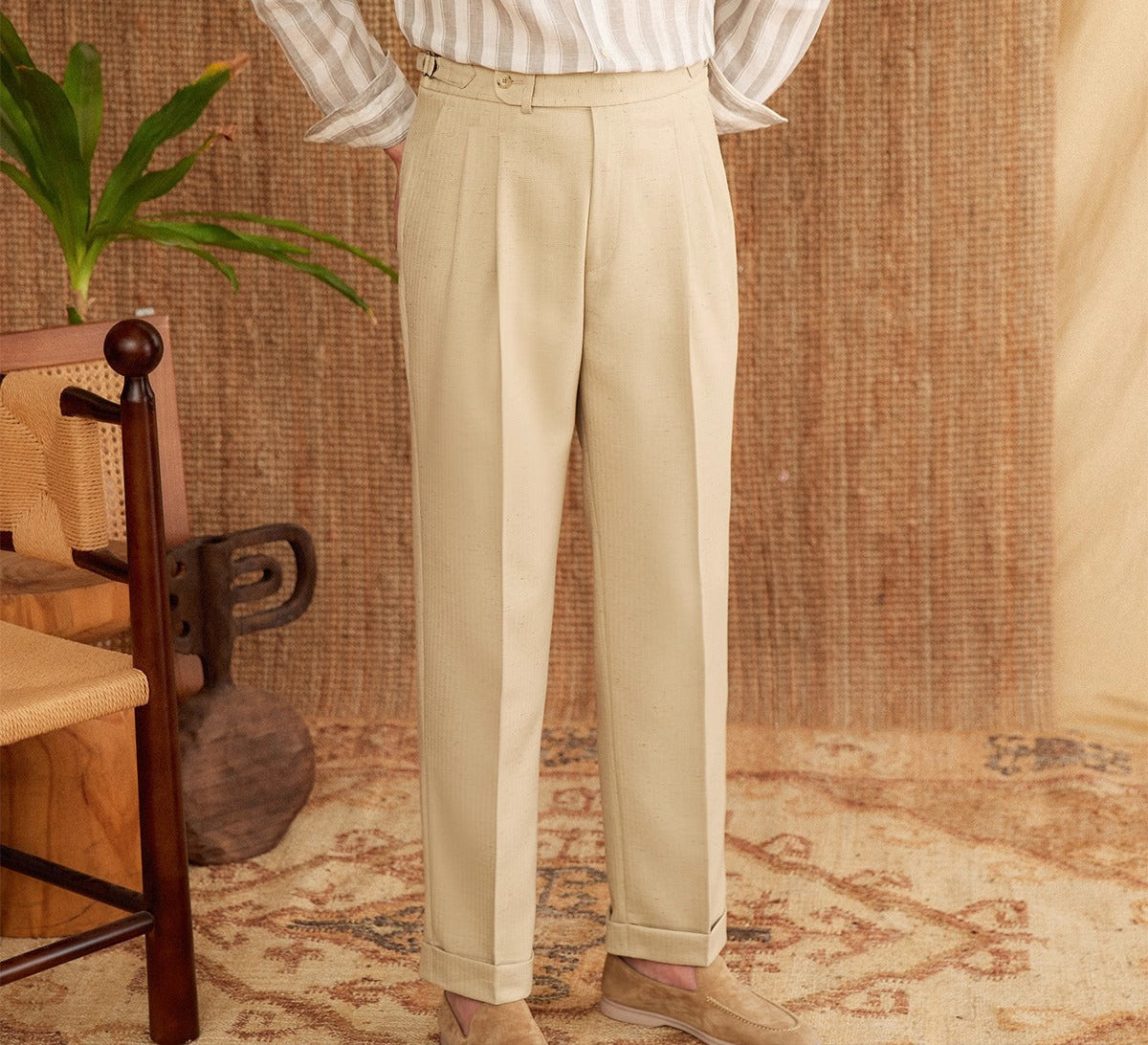 Bruno Suorahousut Korkeavyötäröiset